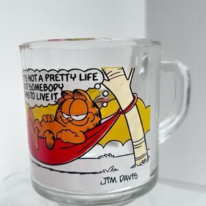 1978 McDonalds Garfield & Odie Glass Coffee Mug